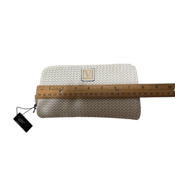 Victorias Secret Fashion White Woven Zip Around Wallet NWT - Picture 5 of 6
